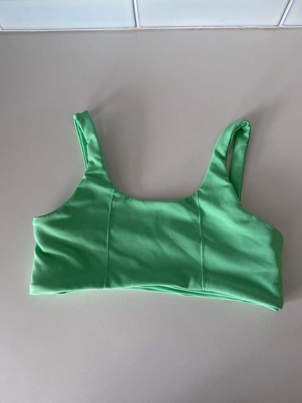 Wilo The Label Ribbed Sports Bra Green Size S